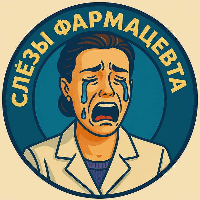 Размещение интеграции в Telegram. Логотип Телеграм канала "Слёзы Фармацевта" Размещение интеграции в Telegram. Логотип Телеграм канала @katya_farm